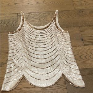 Sequin sparkle tank